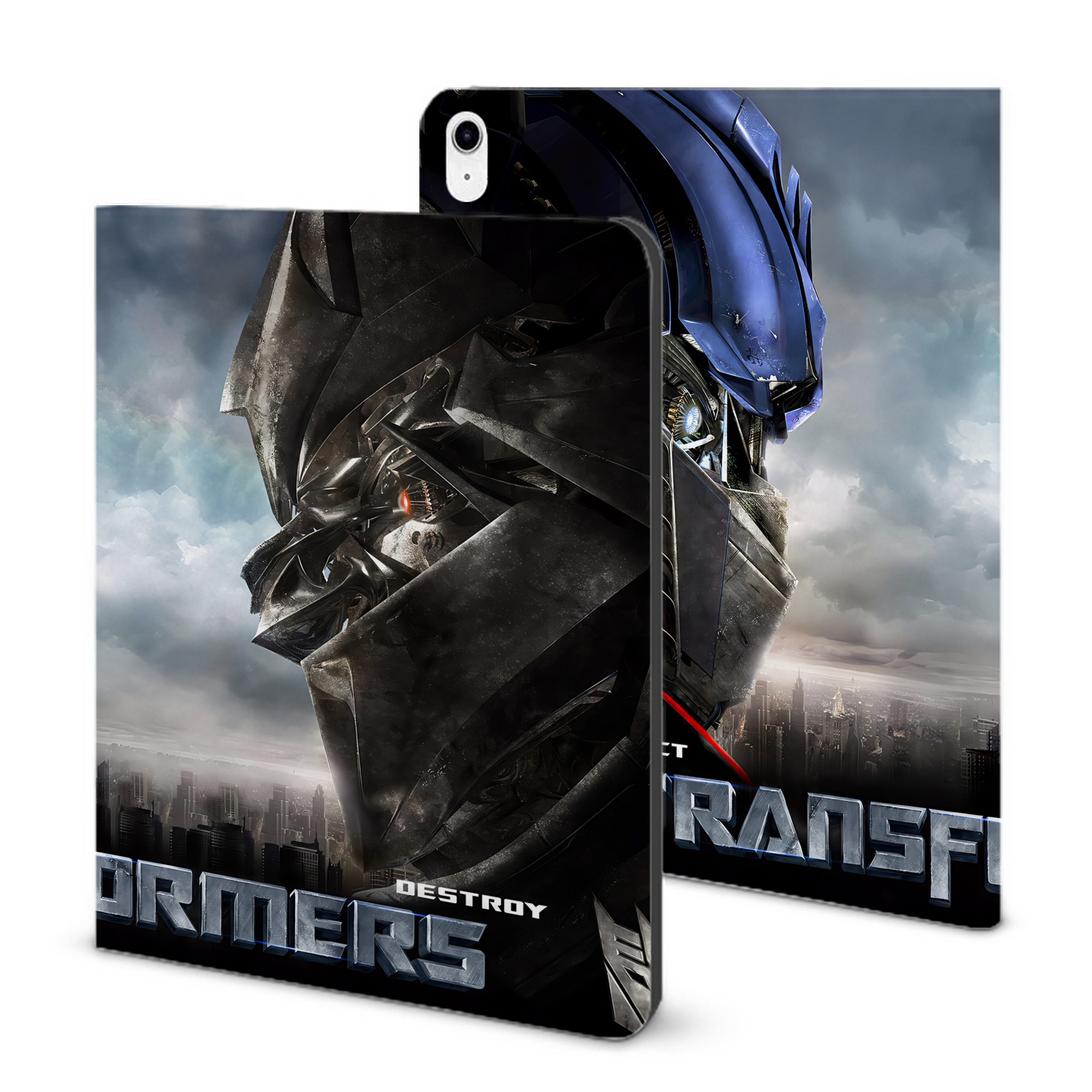 （画像用） Transformers トランスフォーマー IPad ケース ブック型 PUレザー TPU 耐衝撃 軽量 薄型 ペン収納なし 全面保護 IPad 各モデル対応